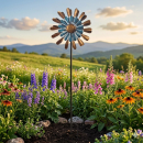 Elegantes Windspiel im Blumen-Design – Ein Hauch von Charme für Ihren Garten